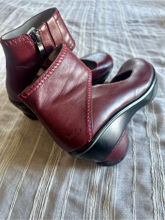Jambu Shoes - JAMBU Roxbury Leather Mary Jane Platform Pump | Burgundy Women’s 9 NWOT